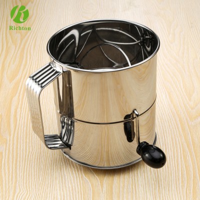 Factory supply baking tools stainless steel kitchen flour sifter manual