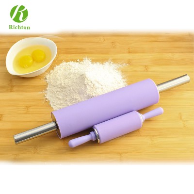 Bakeware Accessories Pastry Tools Non-stick Silicone Stainless Steel Rolling Pin