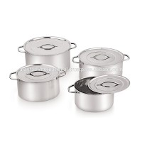 Stainless Steel Shallow Stock Pot